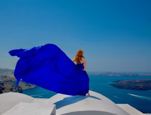 Summer Segal in Blue in Mediteranean